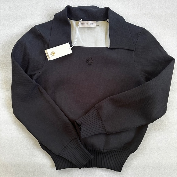 Tory Burch Logo Polo Sweater - Picture 5 of 13